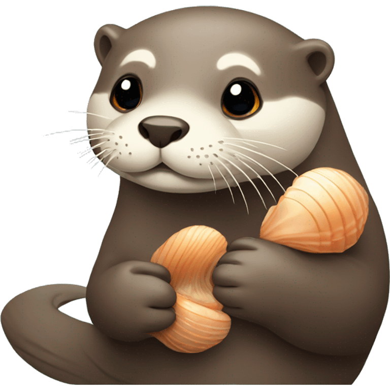 OTTER WITH CLAM emoji