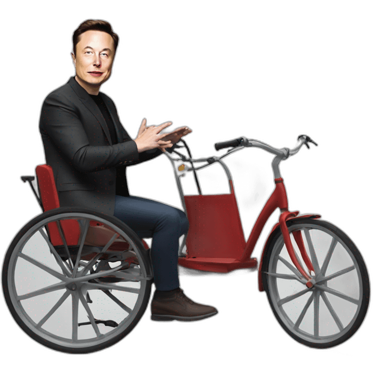 Elon musk with rickshaw emoji