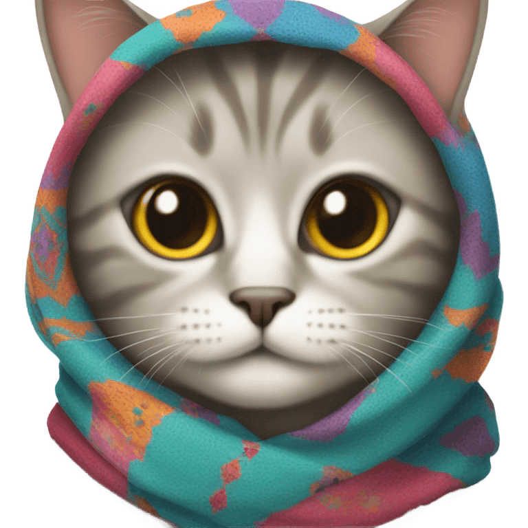 Babushka cat emoji