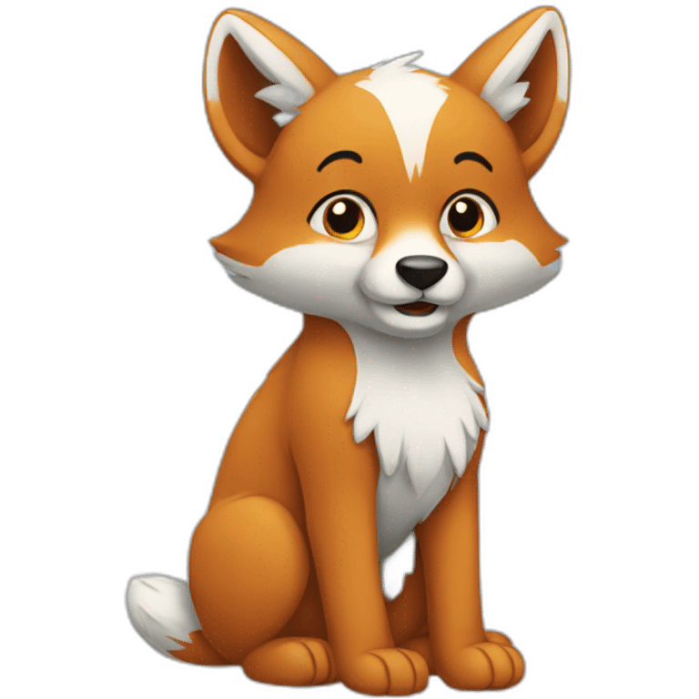 Renard polaire emoji