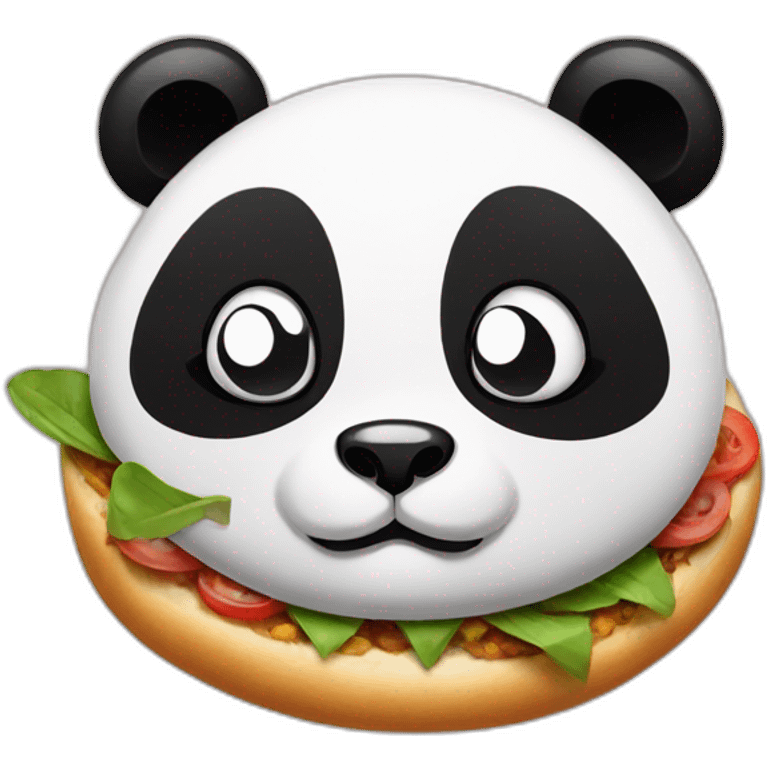 Panda graffiti food emoji