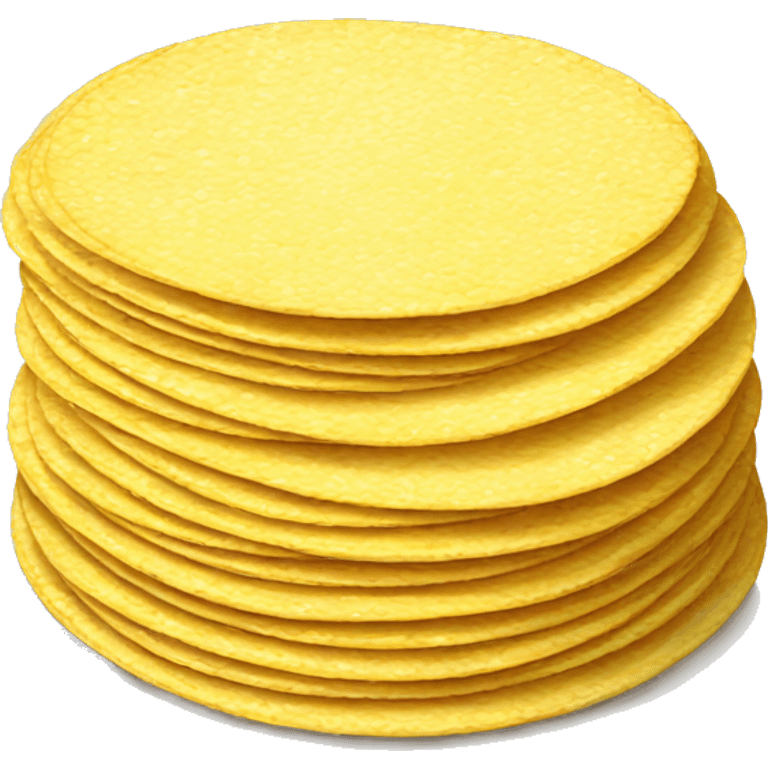 Stack of corn tortillas emoji