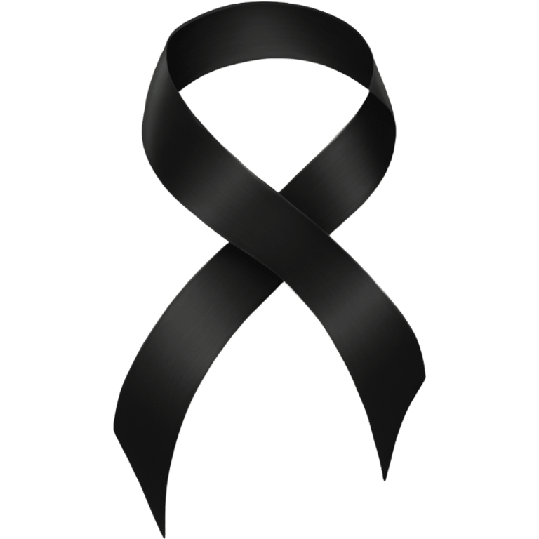 Black ribbon  emoji