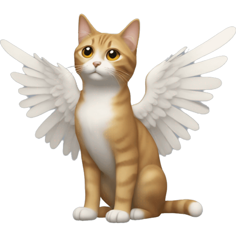 un chat avec des ailes emoji