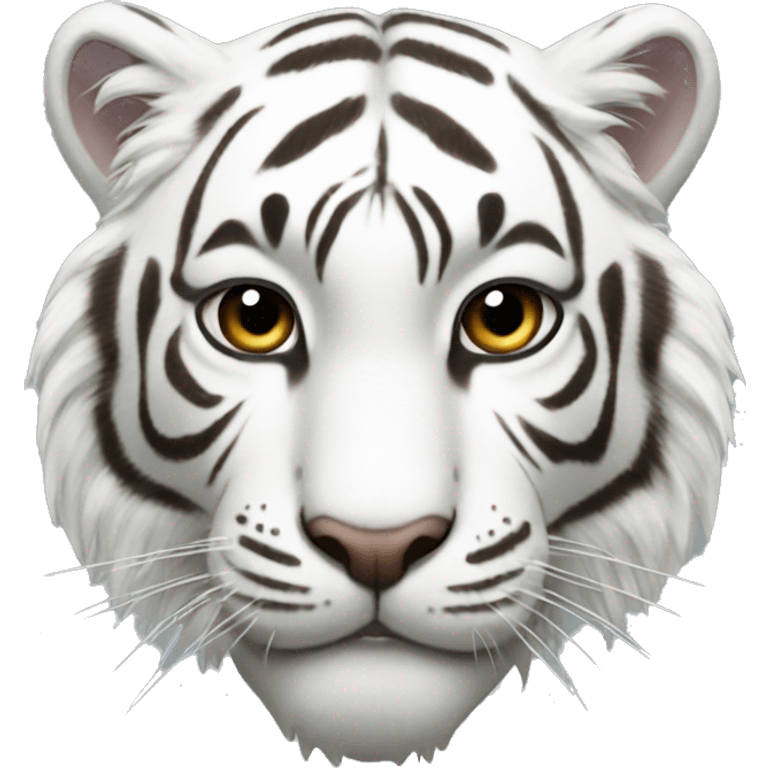 White tiger emoji