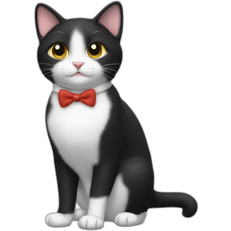 Cute Tux cat emoji