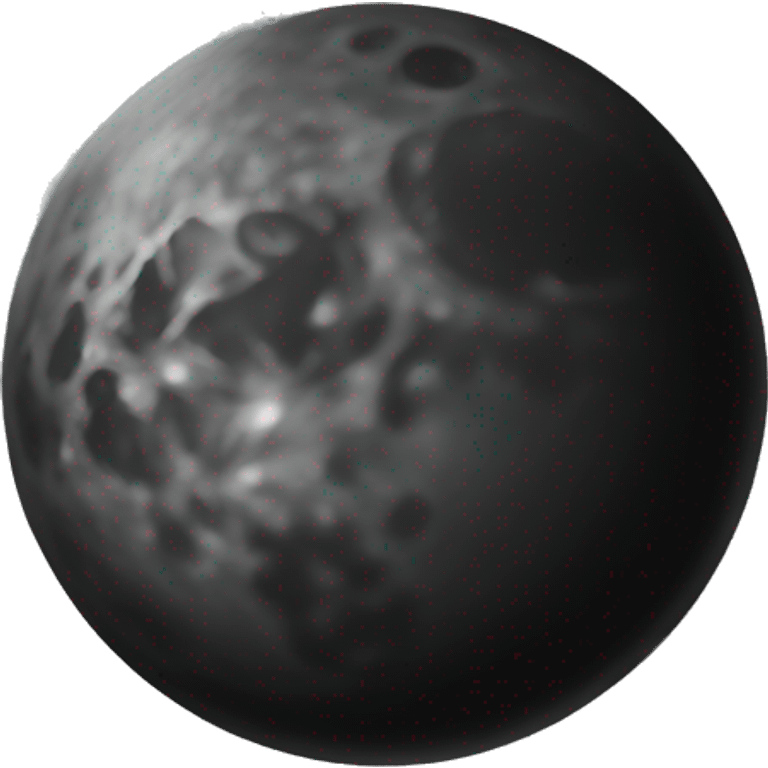 Moon black emoji