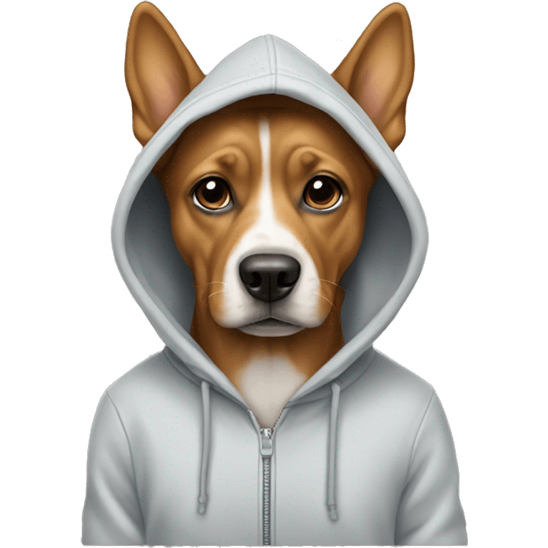 Dog with hoodie emoji