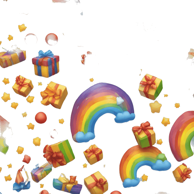 gift rainbow emoji