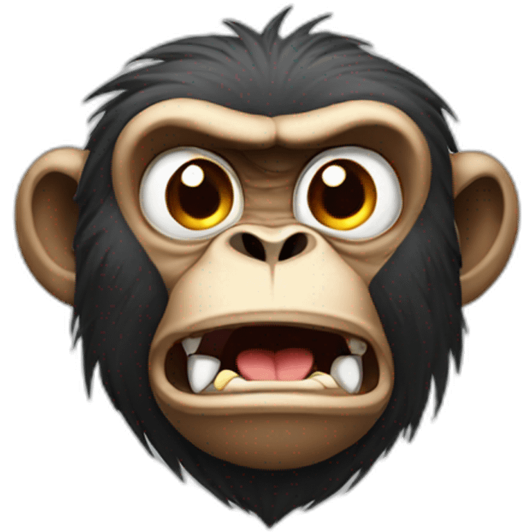 Angry monkey emoji