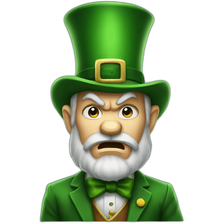 angry-leprechaun emoji