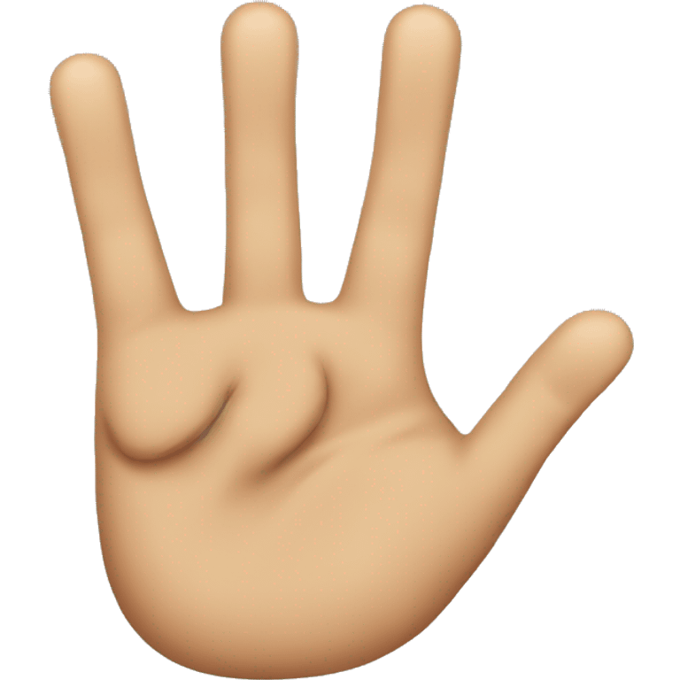 three fingers emoji