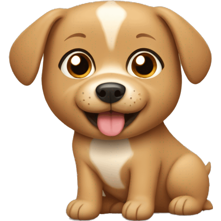 cute light brown dog emoji