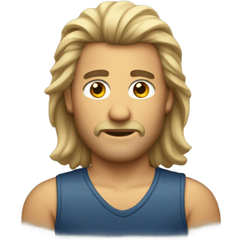 Man with a mullet emoji