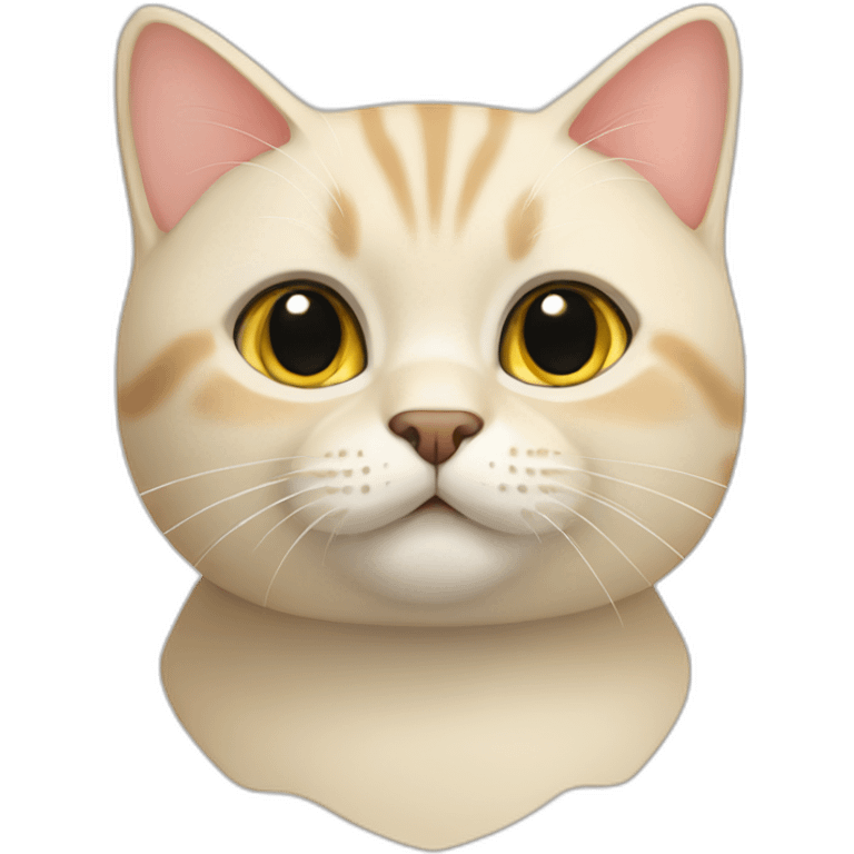 Cream British short hair cat emoji