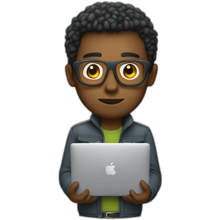 developer with macbook emoji