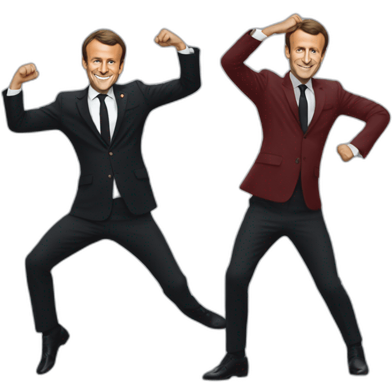 Emmanuel macron qui danse emoji