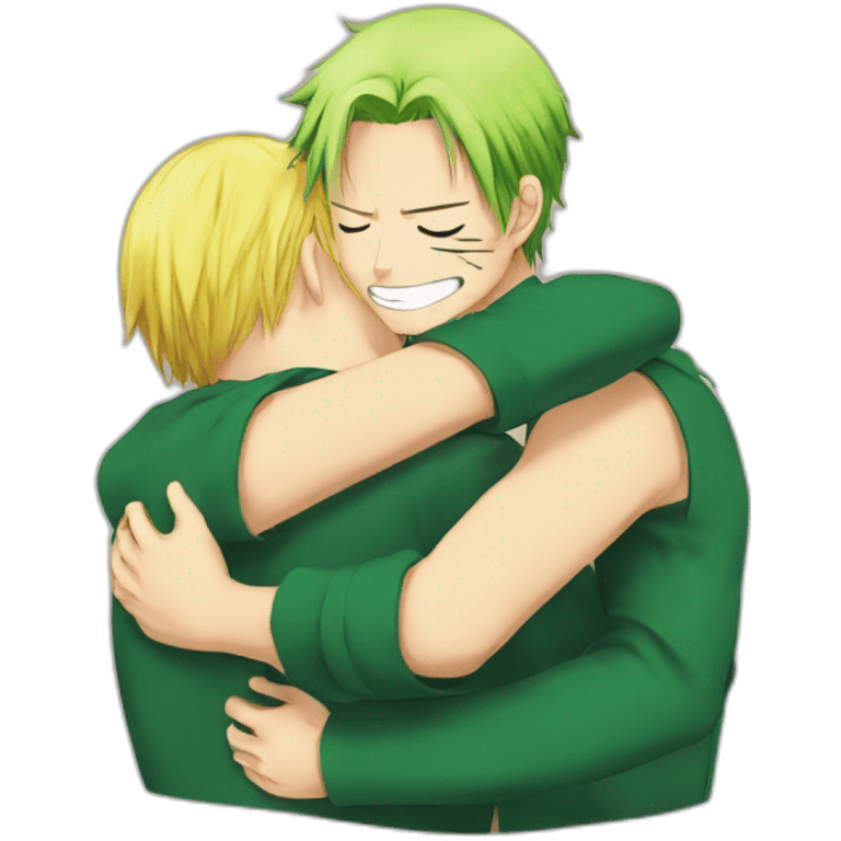 Zoro Hug Sanji emoji