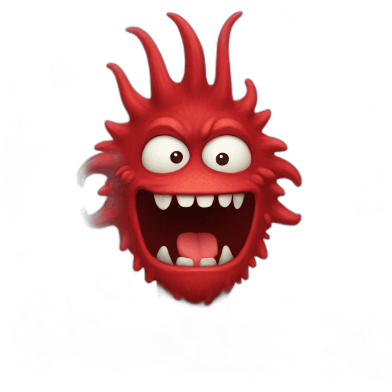 Red monster emoji