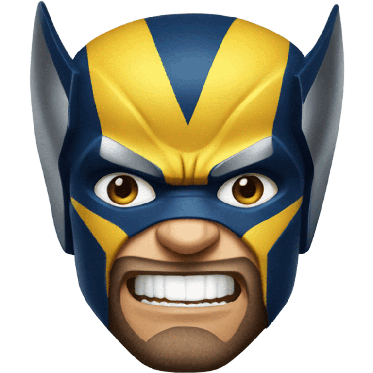 Wolverine in superhero costume  emoji