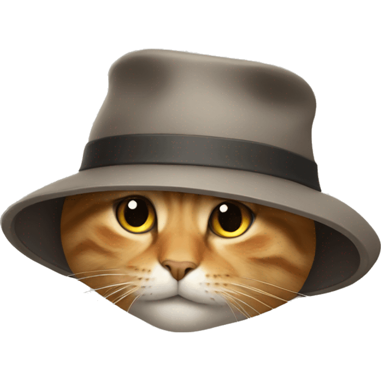 Cat and a hat  emoji