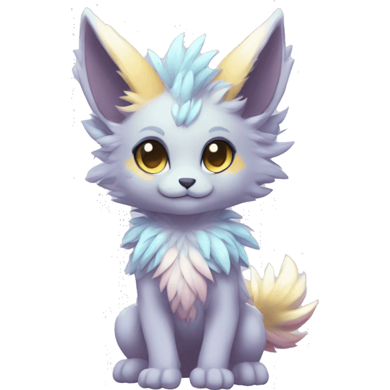 Anthro-Pastel-Fur-Sona-Chibi-Shiny-Fakémon full body emoji