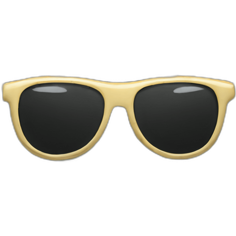 sunglasses made out of money emoji