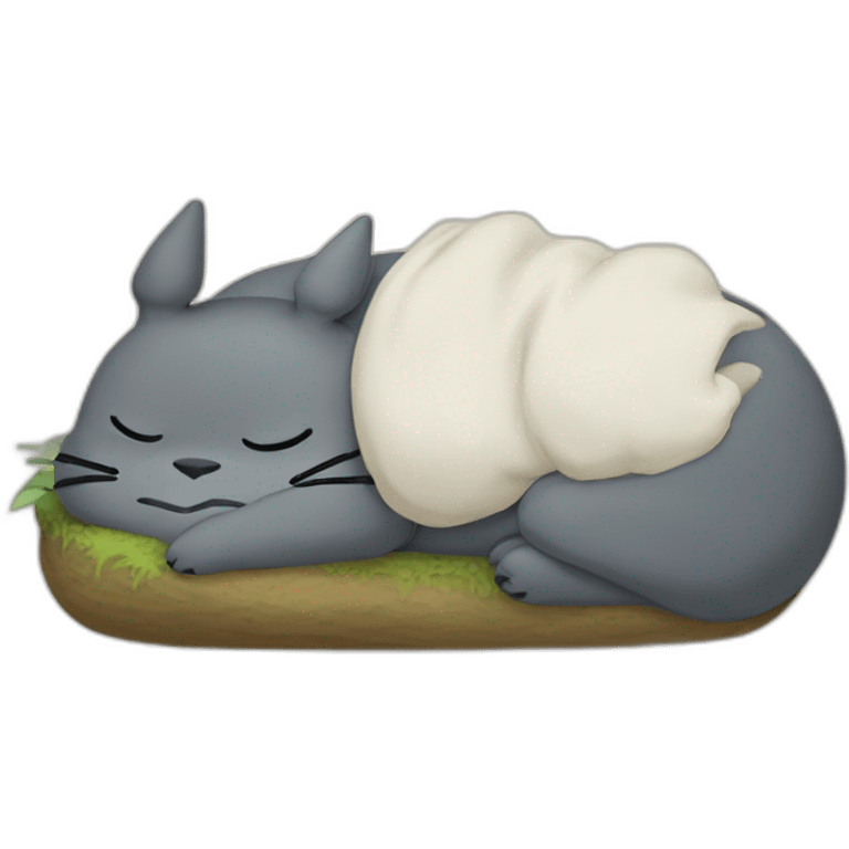 Totoro sleeping emoji