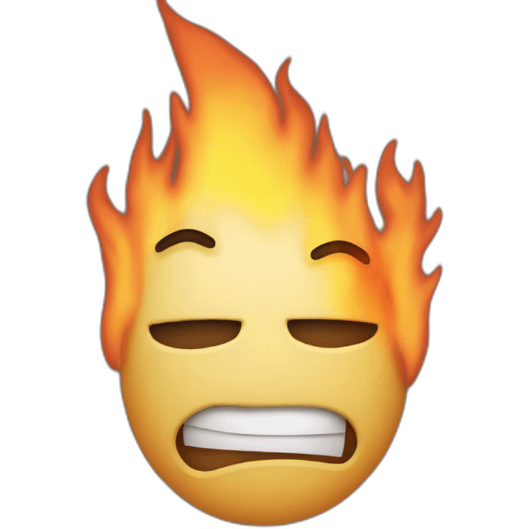 Burning javascript emoji