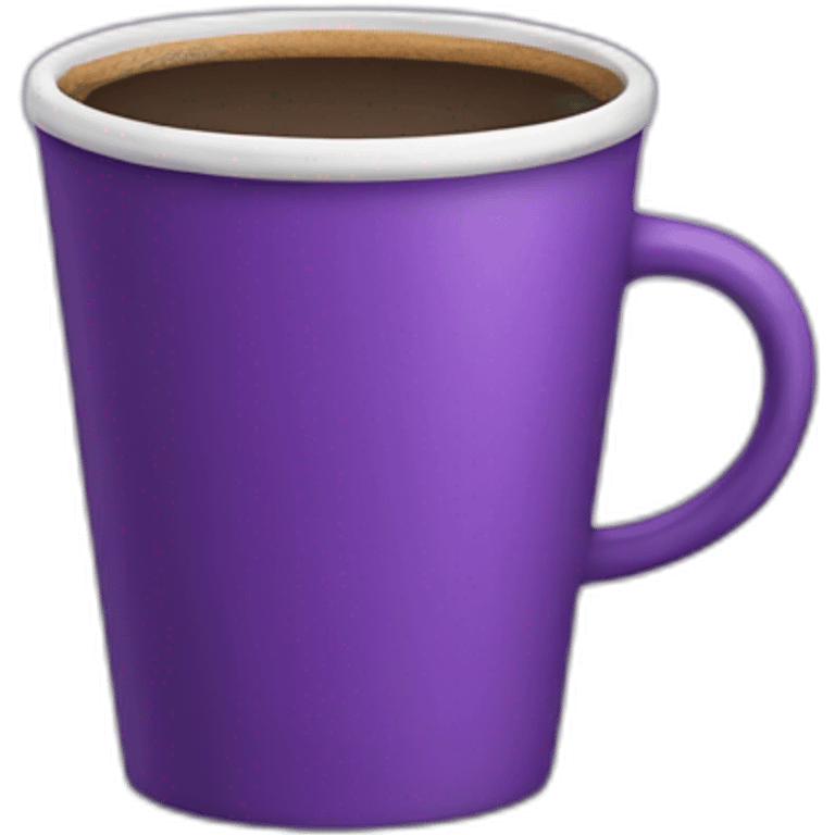 purple coffee cup emoji