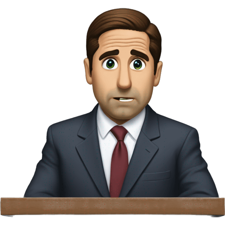 Michael Scott declaring bankruptcy  emoji