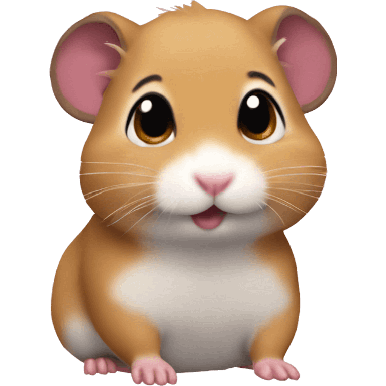 The I’m just a girl meme hamster  emoji