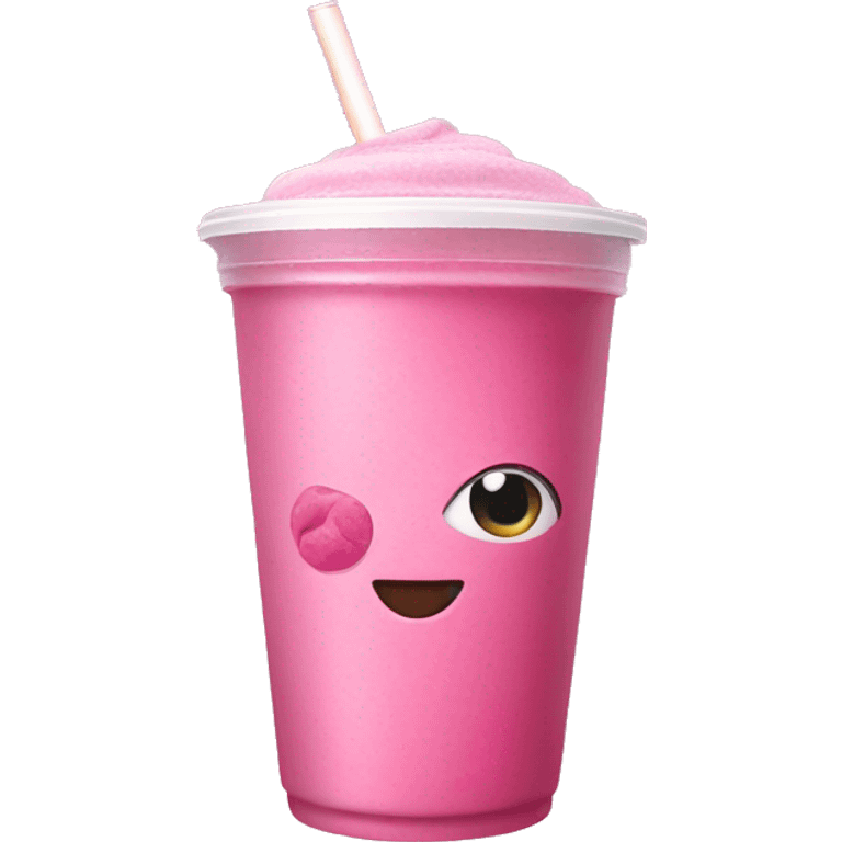  Pink smoothie in a takeaway cup emoji