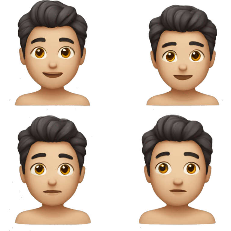 Niño guapo con pecas emoji