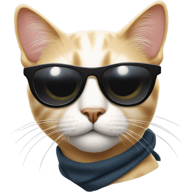 Cat with sunglasses emoji