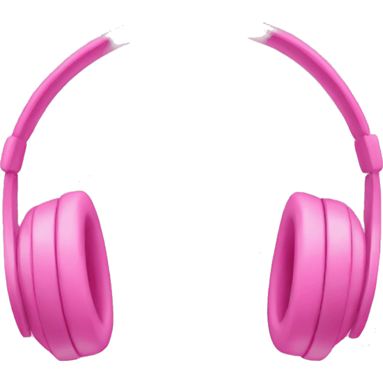 Pink headphones emoji