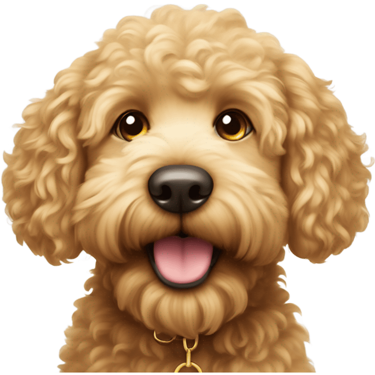 Cute Golden Doodle emoji