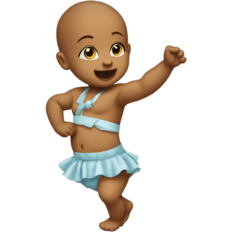 Baby dancing emoji