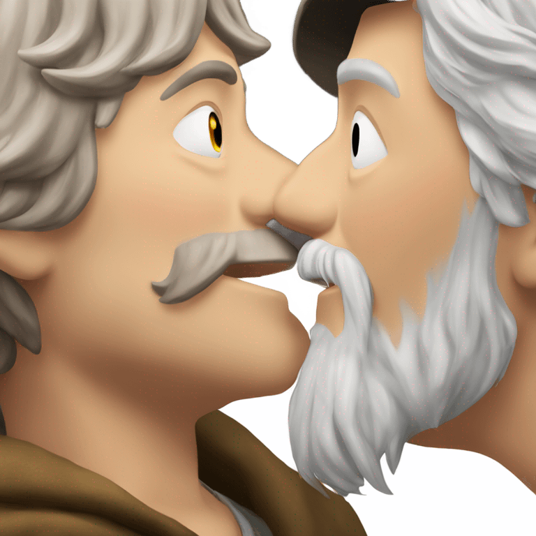 Gandalf kissing pippin  emoji