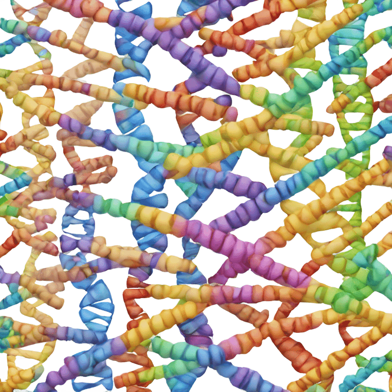 colorful dna emoji