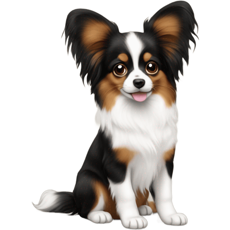 Papillon puppy cute emoji