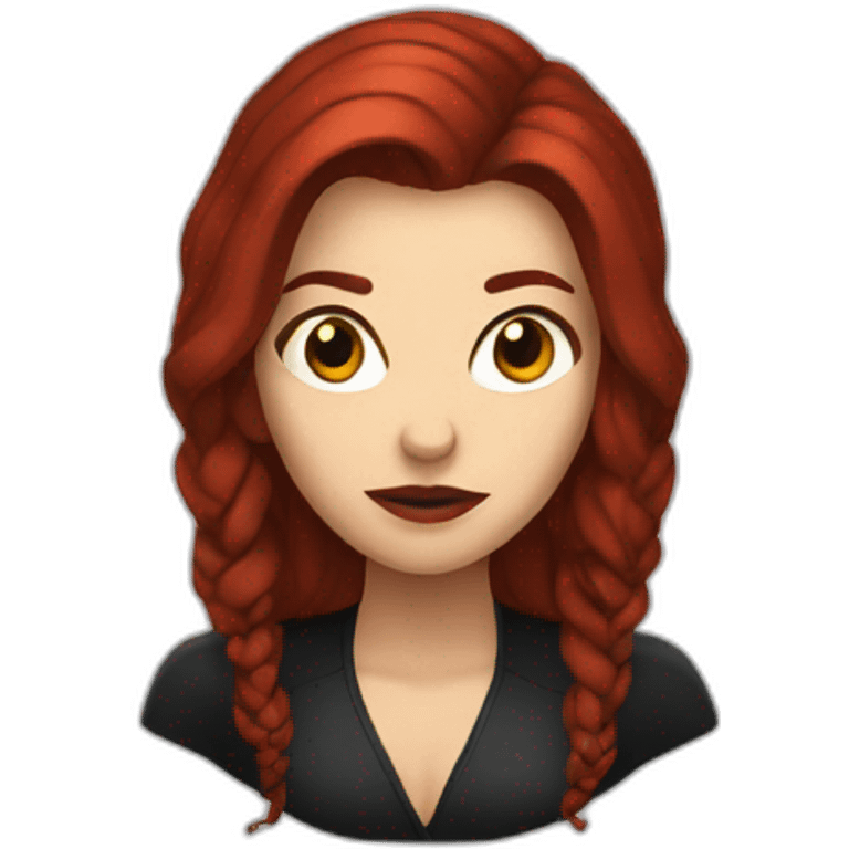 head Black Widow emoji