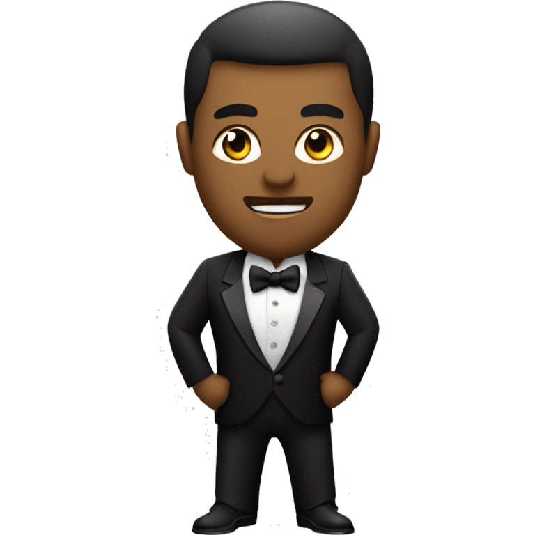 nightclub bouncer wearing a tuxedo outside a club emoji