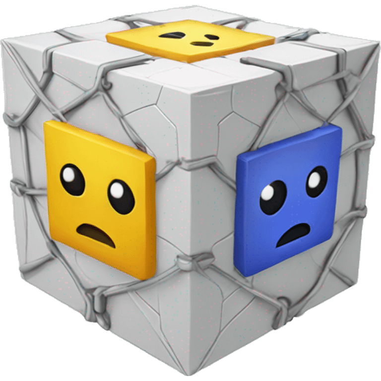 blockchain cube emoji