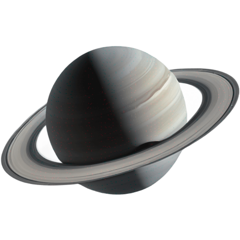 saturn in a white star storm emoji