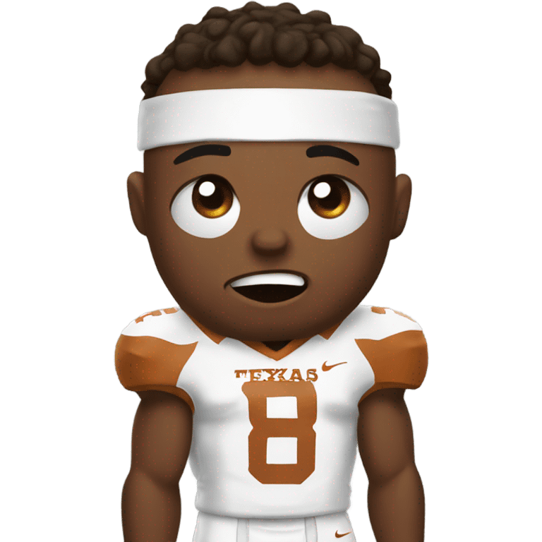 Texas Longhorns player crying emoji