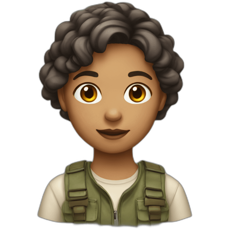 medium skin-girl-a naturalist emoji