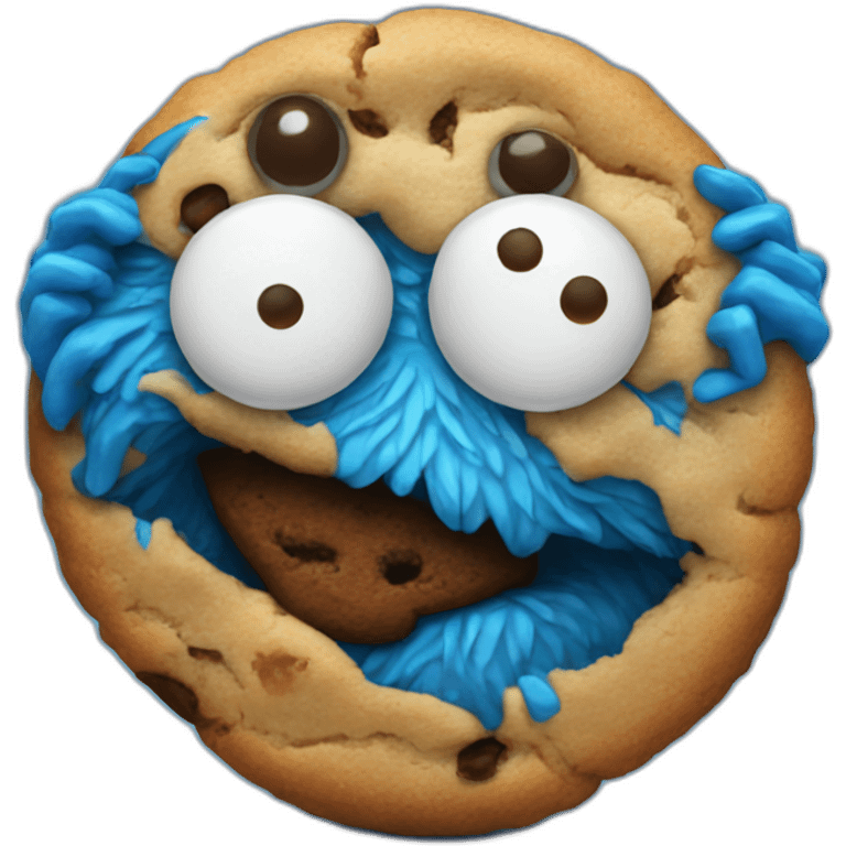 Cookie monster emoji