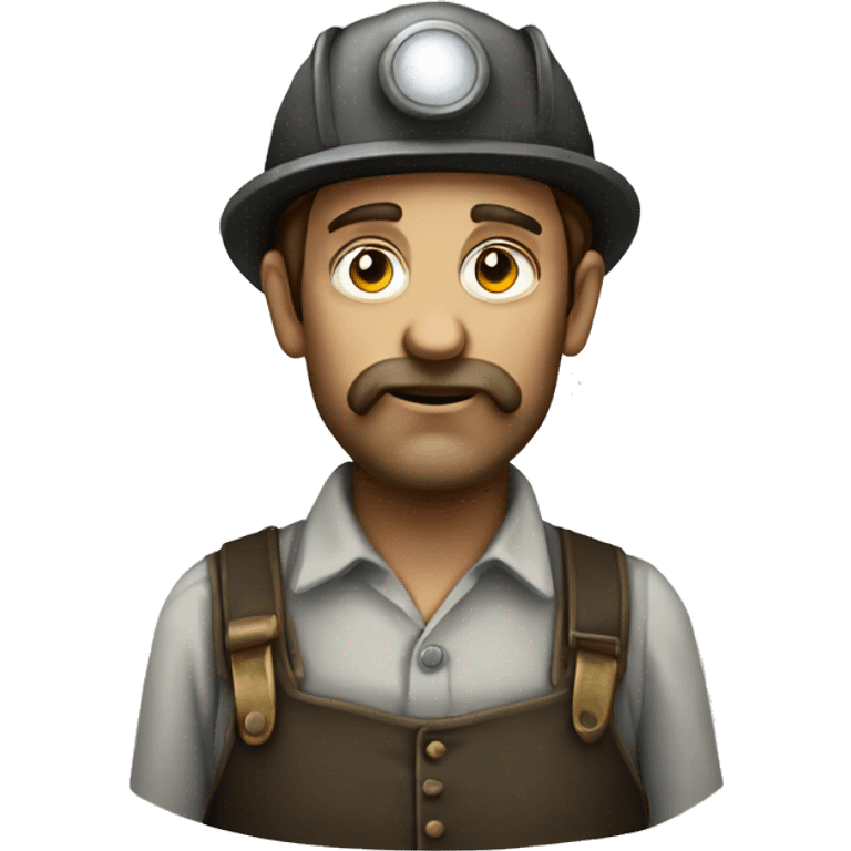 Victorian era worker miner man emoji