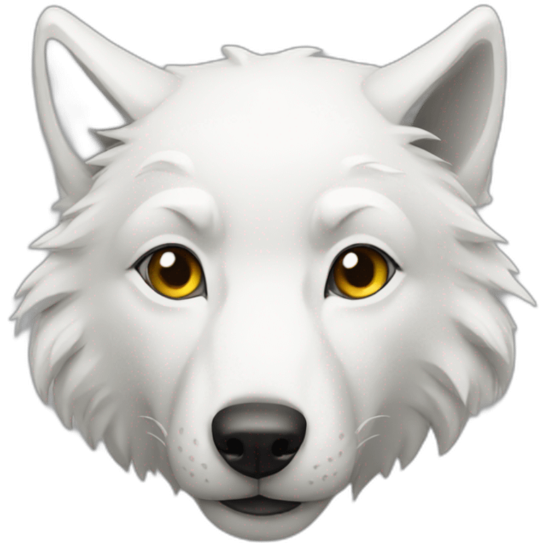 white wolf emoji